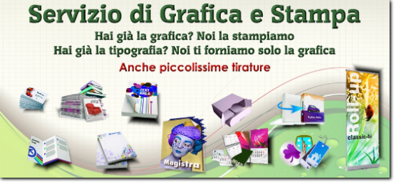 Servizio di grafica e stampa