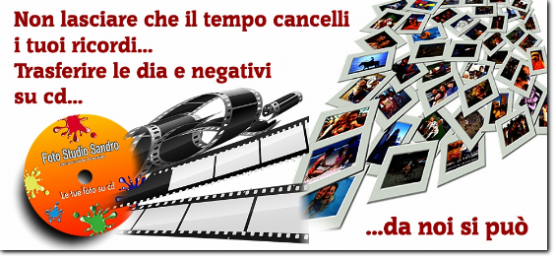 Scansione e digitalizzazione foto e diapositive